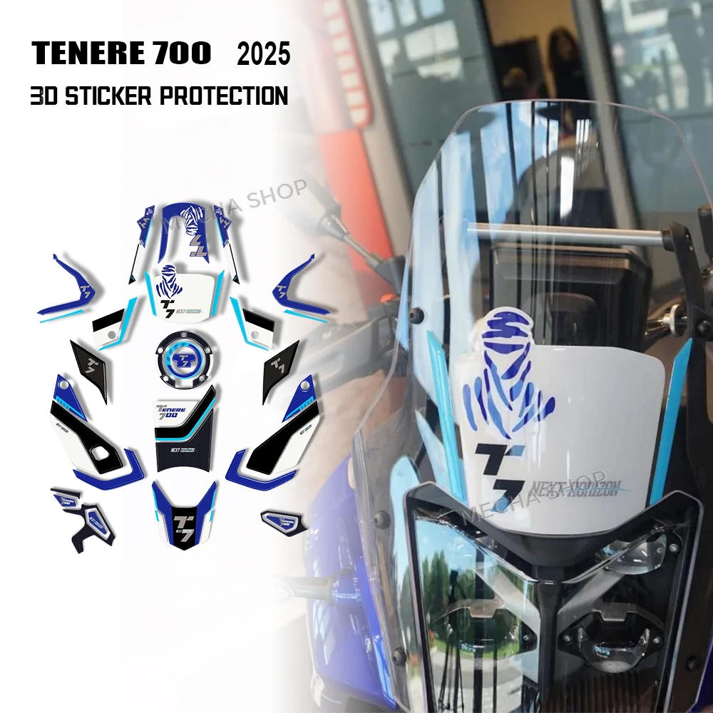 

New Tenere 700 Accessories Motorcycle Fuel Cap Sticker 3D Epoxy Resin Sticker for Tenere 700 2025