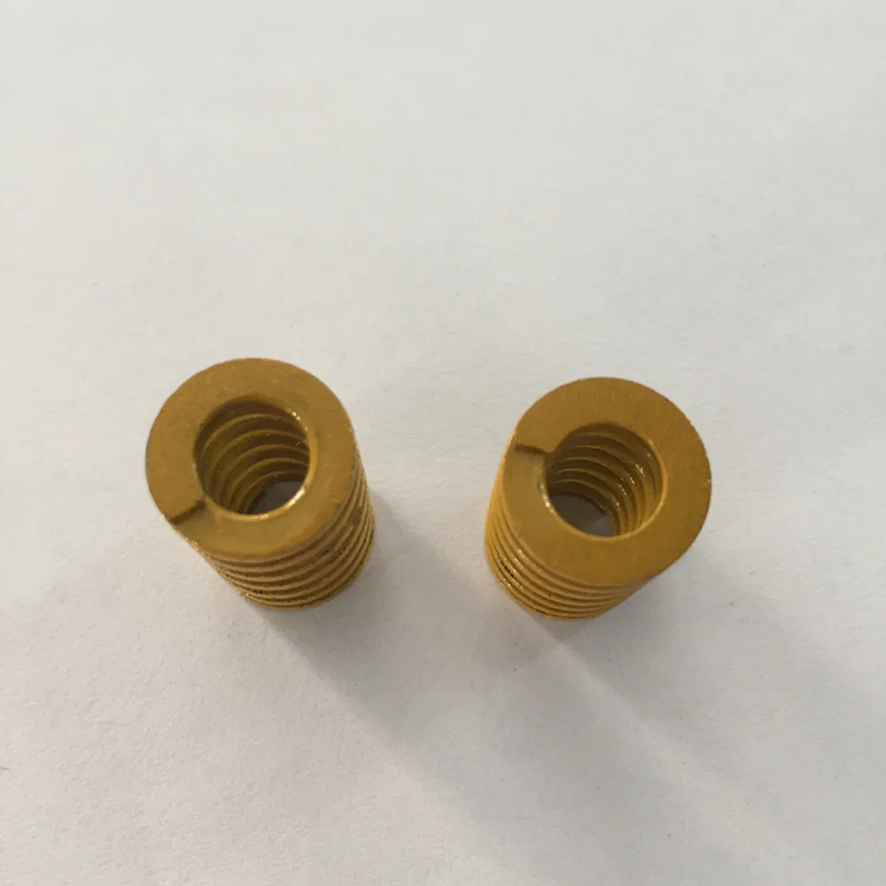 2Pcs Yellow Spiral Stamping Compression Die Spring 14 x 7 x 20/30/50/60/80/100mm