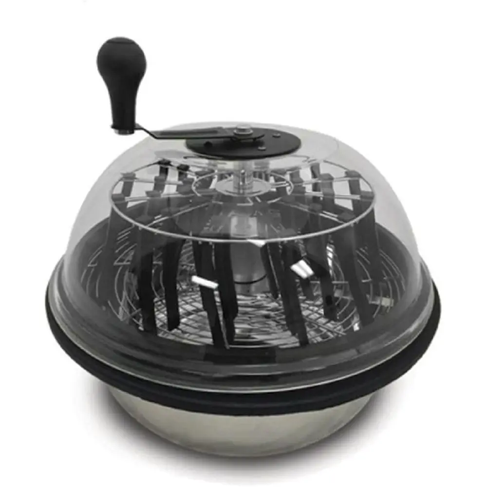 

16 Manual Herb Trimmer with Clear Lid - Stainless Steel Blade for Efficient Harvesting and Potpourri Crafting