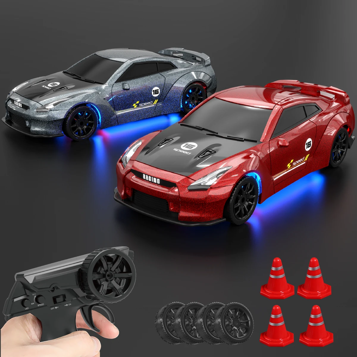 

1: 43 full scale drift remote control car, 2.4G high-speed competition, metal chassis, experience the thrill of racing drift
