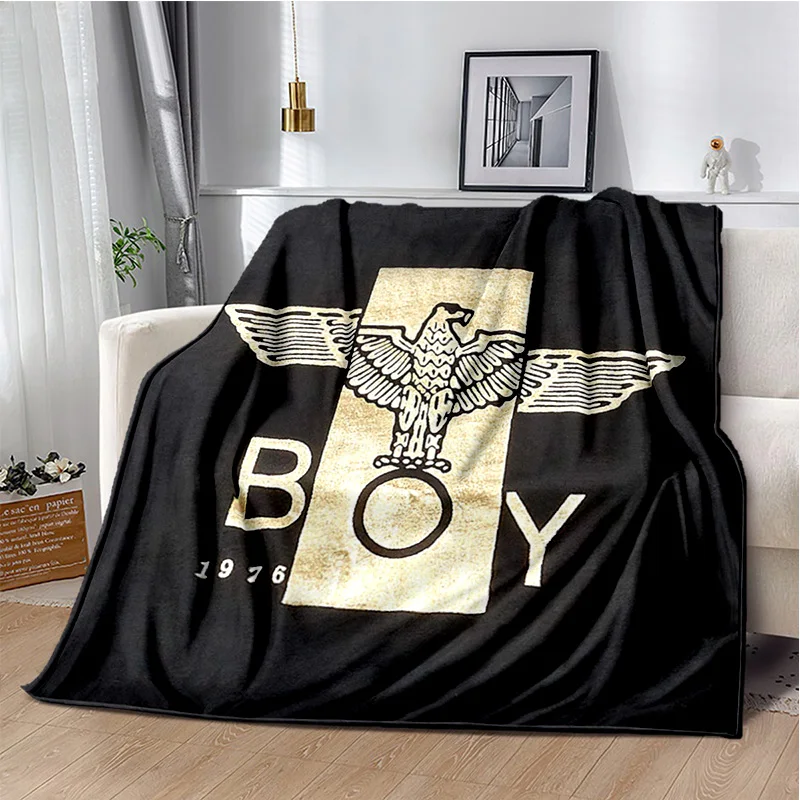 

Уникальное одеяло в британском стиле панк с фланелевым принтом логотипа B-BOY LONDON Eagle для дивана, декоративное постельное белье, одеяло