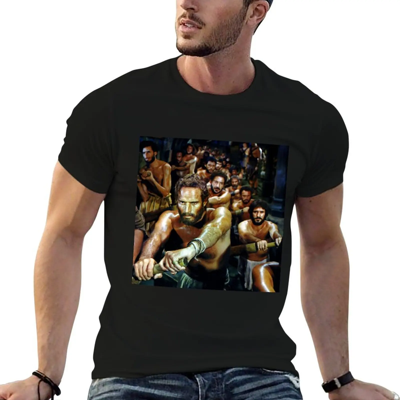 Camiseta do filme Ben Hur, camisetas para homem, pacote de camisetas de algodão estampadas para homem, camiseta masculina de algodão de alta qualidade