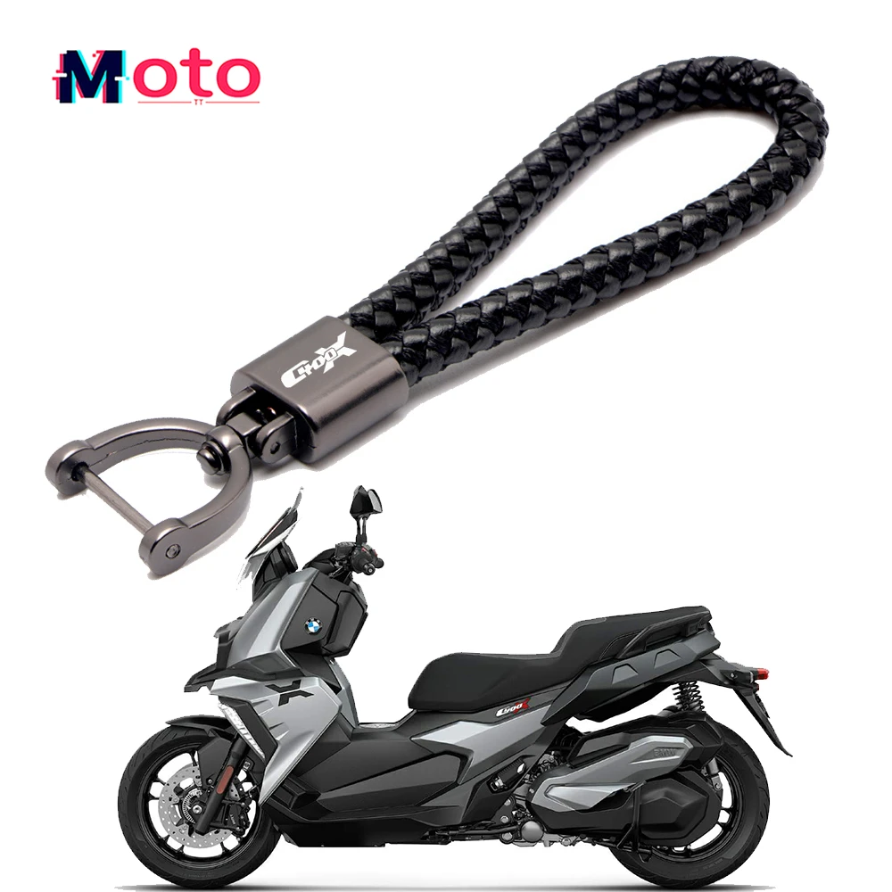 

For BMW C400X C 400X C400 X 2019-2023 2022 2021 Keychain Motorcycle High Quality Accessories Braided Rope Keyring Metal Keychain