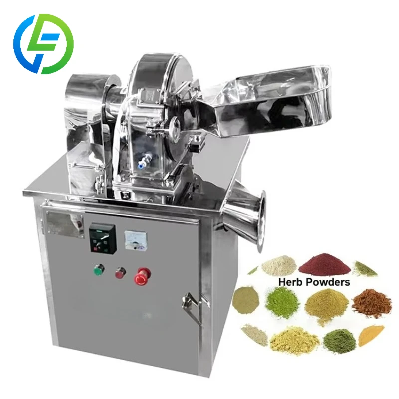 Customize Dry Herb Tea Leaf Chinese Herbal Fine Powder Making Grinding Milling Machine Grain Grinder for Rice Corn Cassava Flour