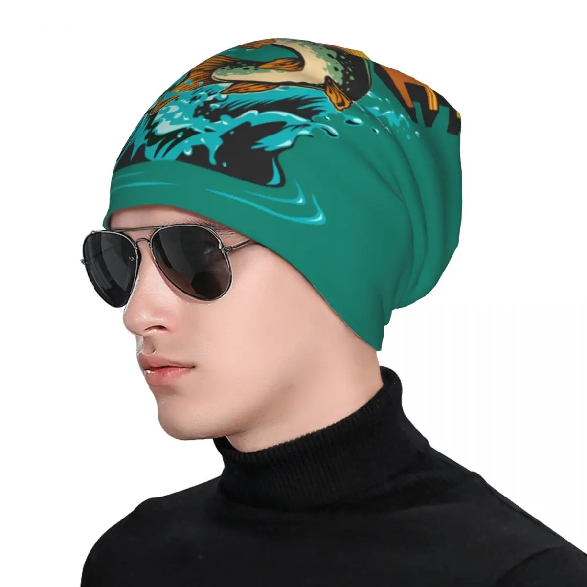 Hat Angler Fisherman Thin Caps For Men Women Pike Hunter Skullies Beanies Ski Caps Cotton Bonnet Hats image 4