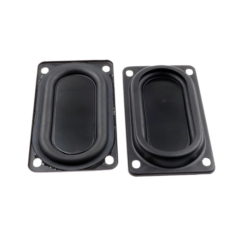 2Pcs Rubber Diaphragm 5090 with Mounting Holes Rectangular Bass Resonance Passive Radiators Speakers Vibration Membrane