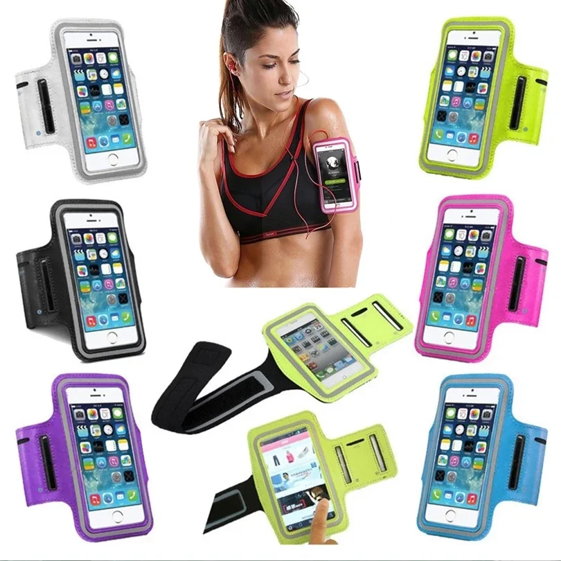 Outdoor Fitness Phone Armband for Iphone 12 11 Pro Max Samsung Note 20 S10 Gym Accessory