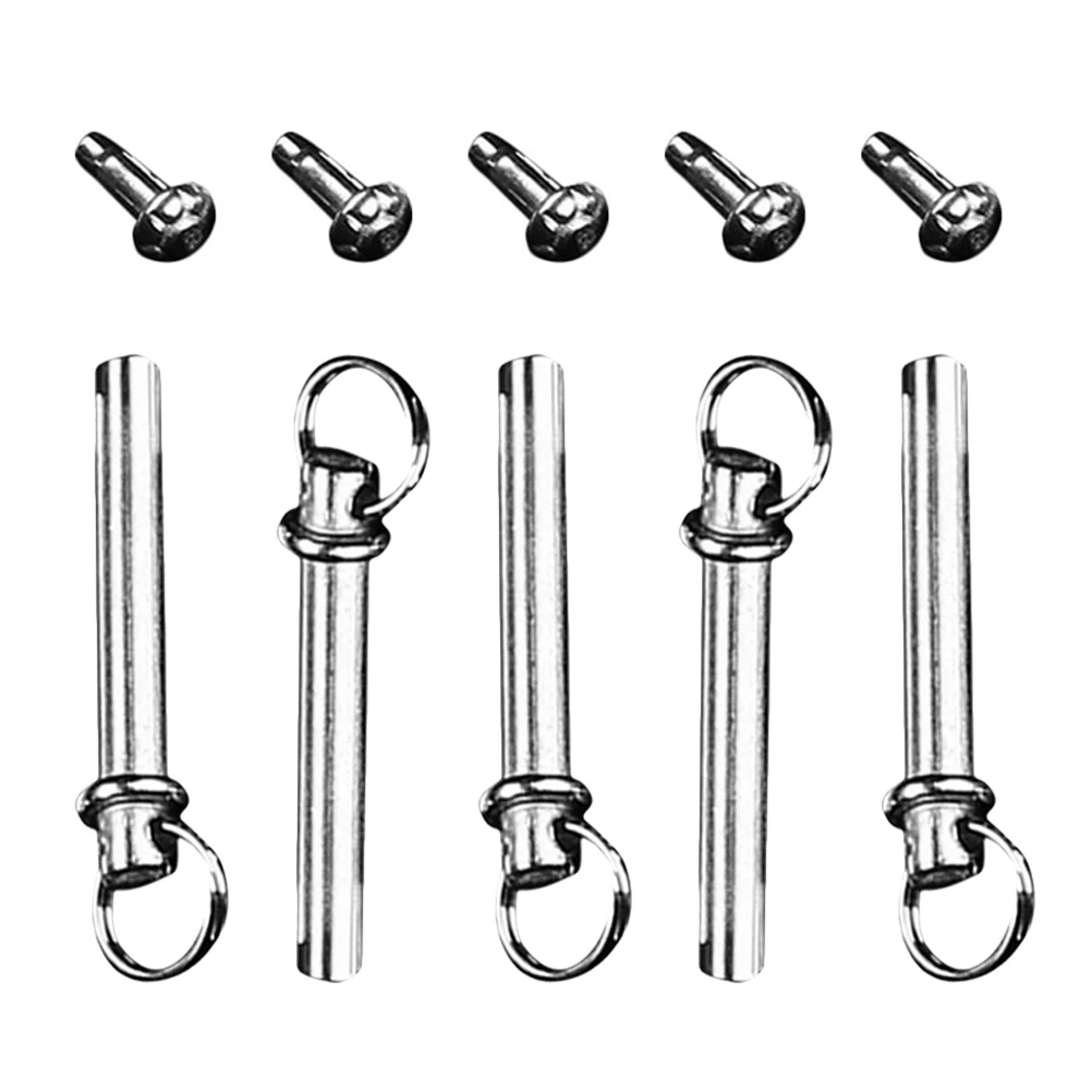 

5 Sets Folding Fan Repairing Kit 17mm Shaft Rivets Nuts Hand Fan Accessories Stainless Steel Fans Metal Hardware