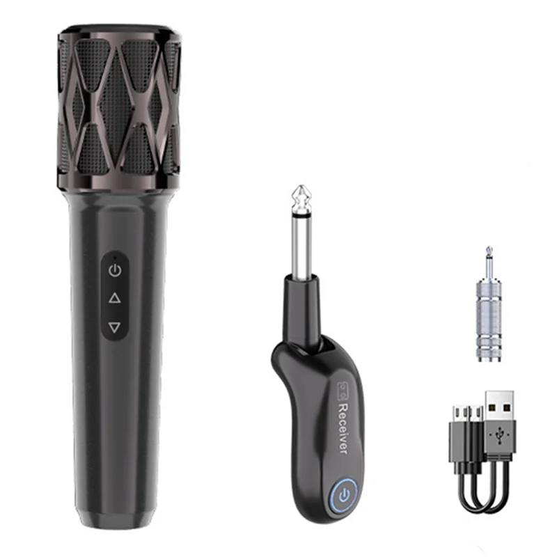 ELECT-Wireless Microphone 2.4G Fixed Frequency 1-1 Handheld Mic Micphone For Karaoke For Party Church Show Meeting Professional