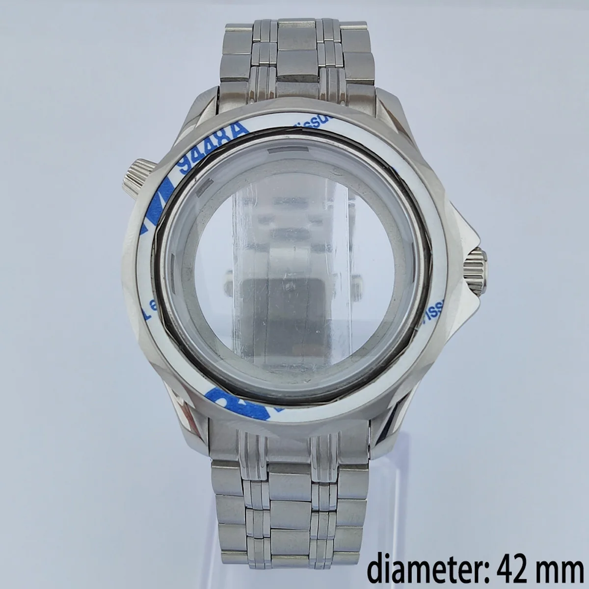 

42mm Watch Case Convex Mirror Arch Sapphire Glass Watch Case NH35 Watch Case Stainless Steel Case Suitable For NH35 Movement