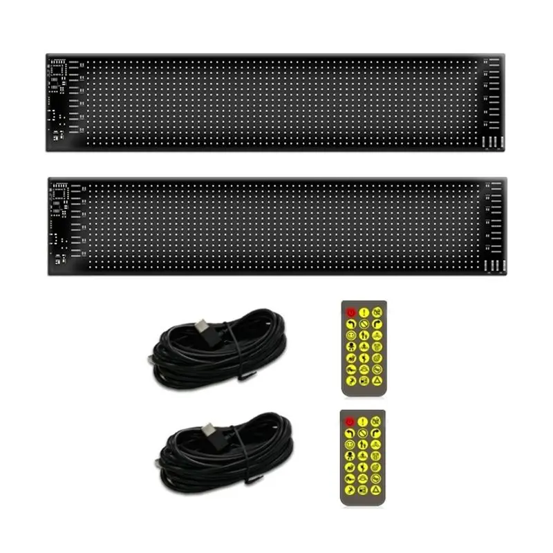 M93K-Truck LED Eyes Light, Colorful Eye Lamp Soft Screen For Car Windows, Programmable Flexible LED Screen APP Remote