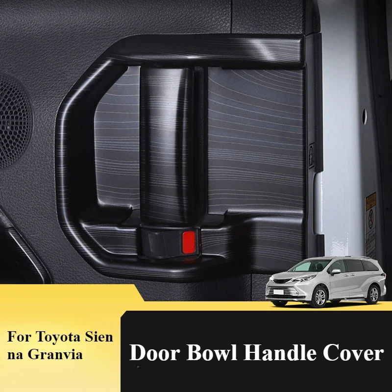 For Toyota Sienna Granvia 2023-2024 Interior Door Bowl Handle Cover Decorative Protection Patch Interior Supplies Accessories