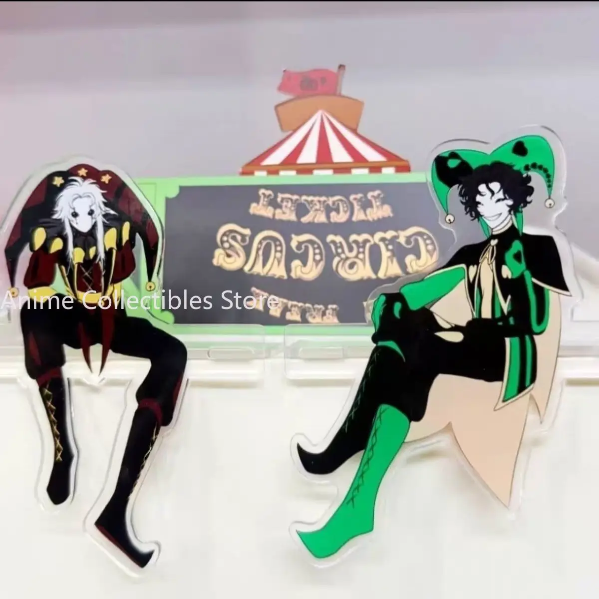 

Аниме The Freak Circus Pierrot Harlequin ‌ Косплей Акриловая подставка Модель Тарелка Украшение Стол Фигурка Дисплей Продукт