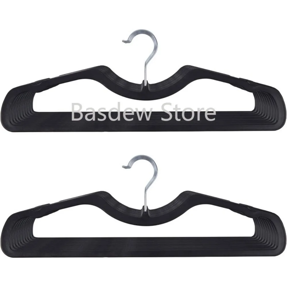 Flocking rack RVs & More creates premium black plastic hangers, slim space saving clothes hangers,