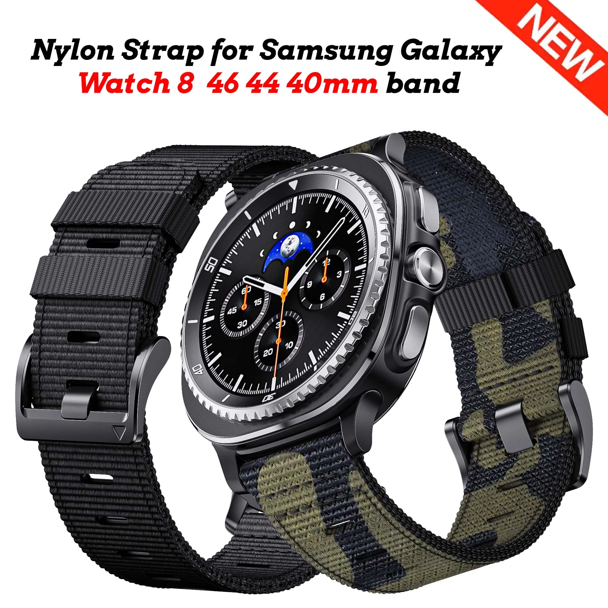 Nylon Sport Straps for Samsung Galaxy Watch 8 Classic Smartwatch Wristband Galaxy Watch 8 40mm 44mm 46mm Band Replace The Belt