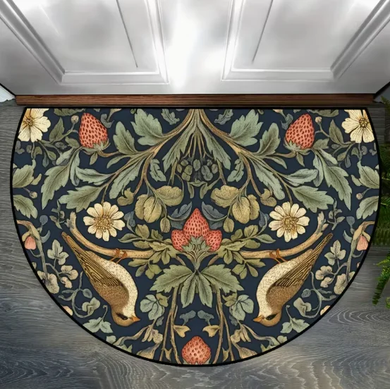 

Half Circle Mat, Indoor Mat Creative Door Mat Mat Home Decoration Anti Slip Floor Mat Bedroom Outdoor Decoration Area Mats