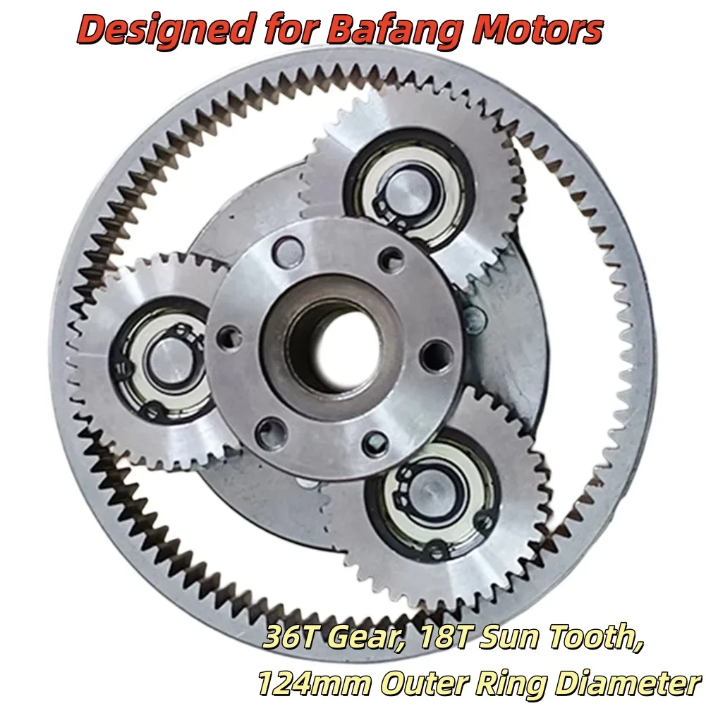

E-Bike Accessories 36T Planetary Gear With Clutch Outer Diameter 38mm 36T Kit Gear Set For Bafang Motor E-Bike Electric Vehicle