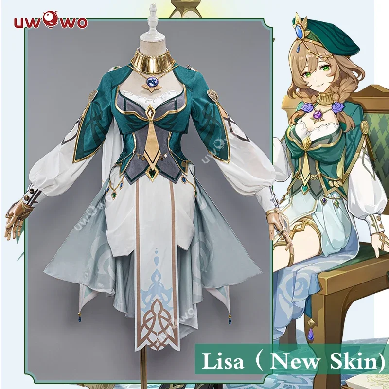 

LAST BATCH Lisa Cosplay Genshin Impact Lisa Sumeru Uniform Character New Skin Halloween Costumes Cosplay Outfit