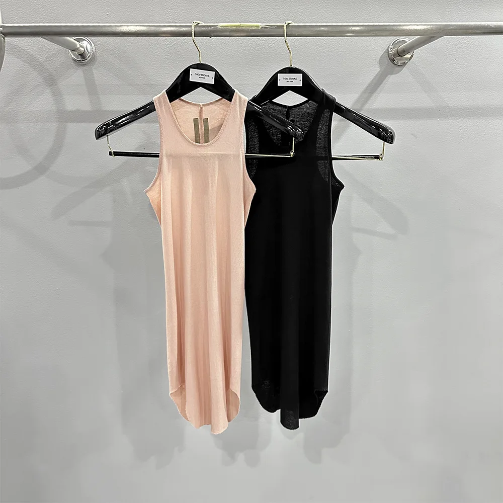 

High Street Dark Style Solid-Color Tank Top Women Top Quality Fashion Versatile Vest Women's Clothes