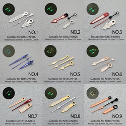 Watch Accessories Watch Hands NH35 Hands Green Luminous Suitable For NH35, NH36 Movement Pointer NO.1-NO.44