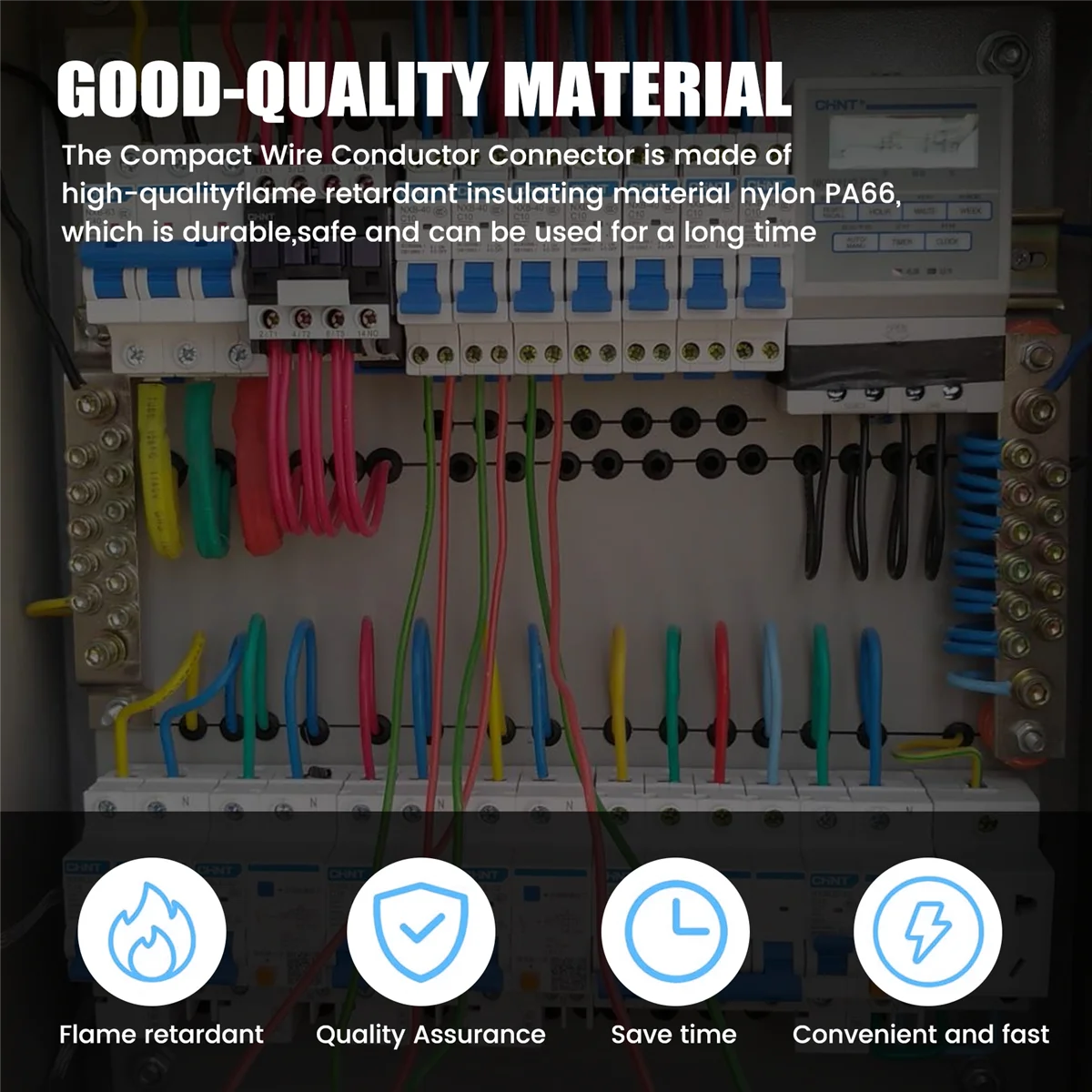 Kit de blocos terminais de trilho Kit de blocos de terminais de trilho DIN, com compacto universal