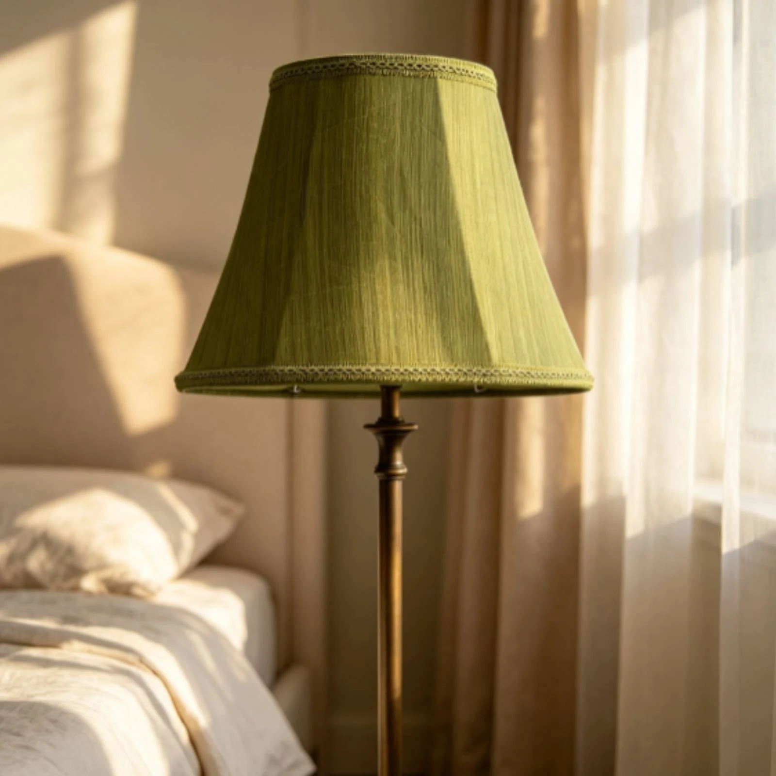 Pleated Lampshade Vintage-Inspired Lampshade with Lace Trim Lamp Shade Easy Assembly Lighting Versatile for Bedside