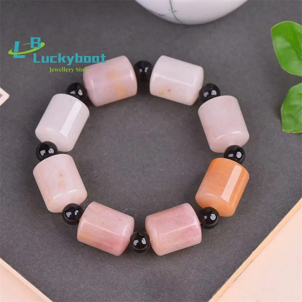 Natural Gold Silk Jade Violet Road Pass Bracelet Simple and Personalized Fashion Versatile Exquisite Men's and Women's Style