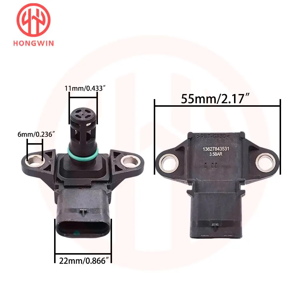 13627843531 MAP Sensor 5WK96865 For BMW 228i 320i 328i 428i 528i M2 M3 M4 M5 M6 X1 X3 X4 X5 X6 Z4 7843531