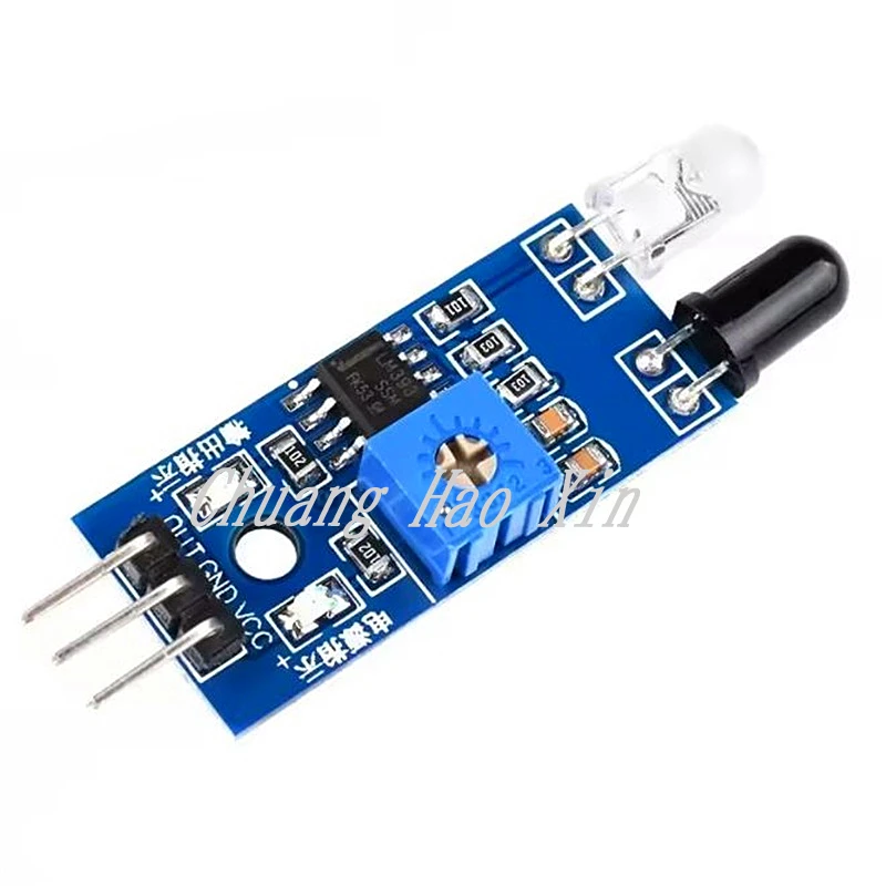 1Pcs Smart Electronics Diy Smart Car Robot Reflective Photoelectric 3pin IR Infrared Obstacle Avoidance Sensor Module