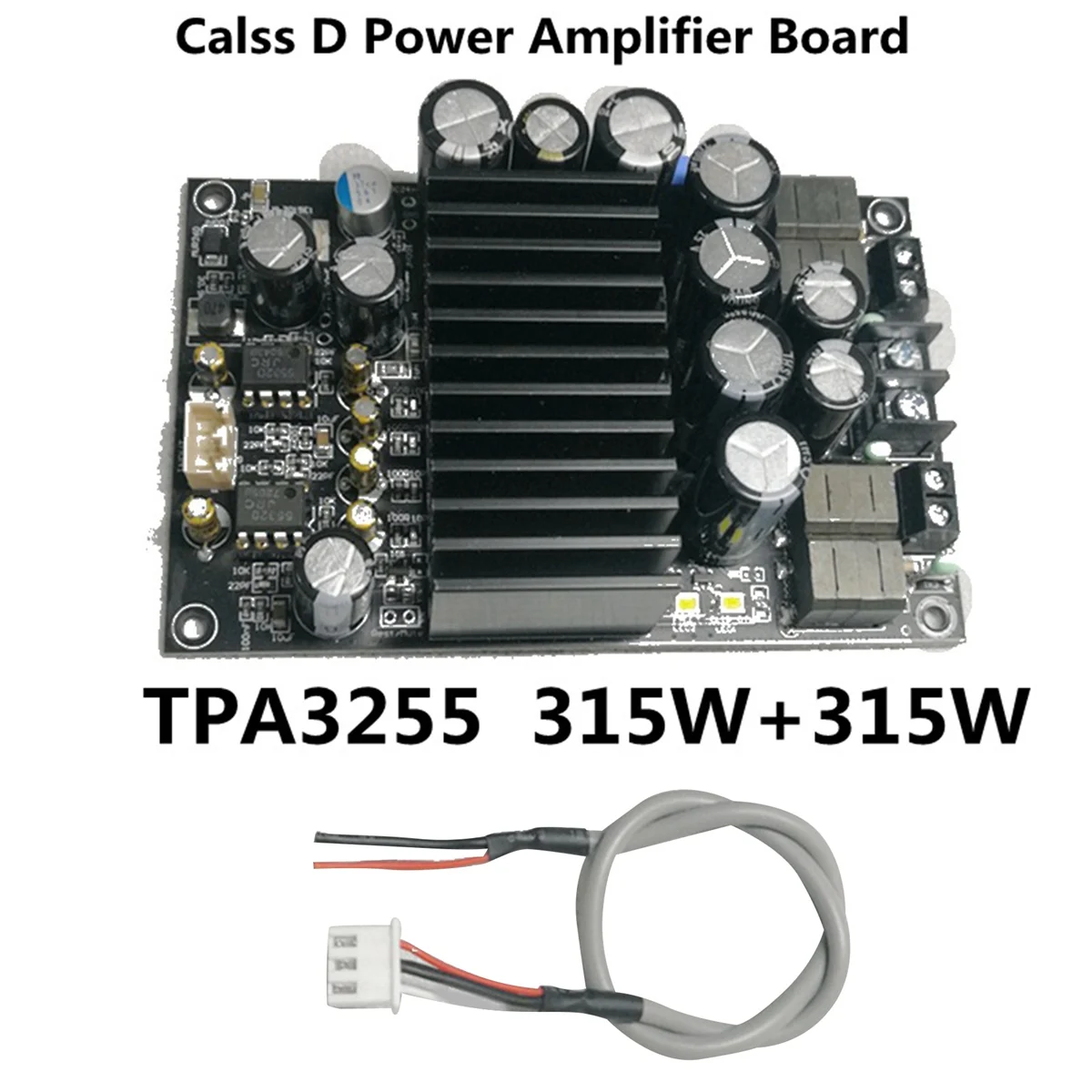 TPA3255 Fever Level HIFI Digital Amplifier Board 300W+300W High-Power 2.0 Channel Stereo Class D Audio Amplifier Board