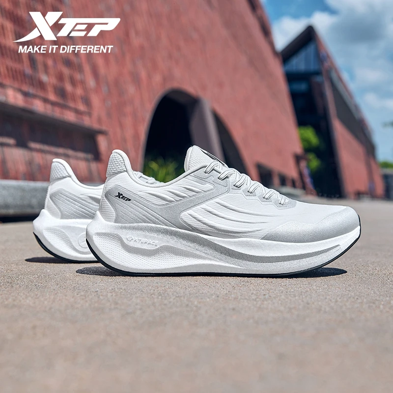 Xtep Running Shoes For Men 2025 Winter Breathable Soft Rebound Sport Shoes Jogging Wear-Resistant Male Sneakers 875419110050