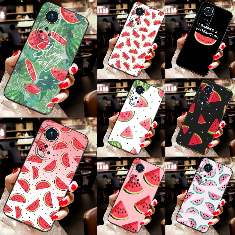 Summer Fruit Watermelon For Huawei P30 Pro P20 P40 P Smart Nova 9 5T Case For Honor 70 50 X8 X9a Magic 5 Lite Cover