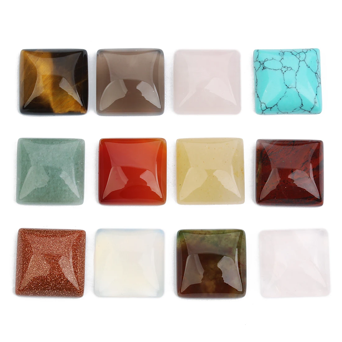5 sztuk plac kamień Cabochon do tworzenia biżuterii natura Flatback Cameo Diy biżuteria wisiorki kolczyk znalezienie urok interfejs