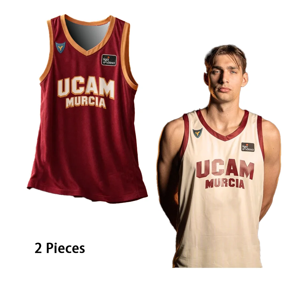 2026 New Arrivals: UCAM New Century Fan Jersey Basketball T-Shirt CAMISETA JUEGO 45 ESTRELLAS Adult Kids Gift for Men Two Pieces