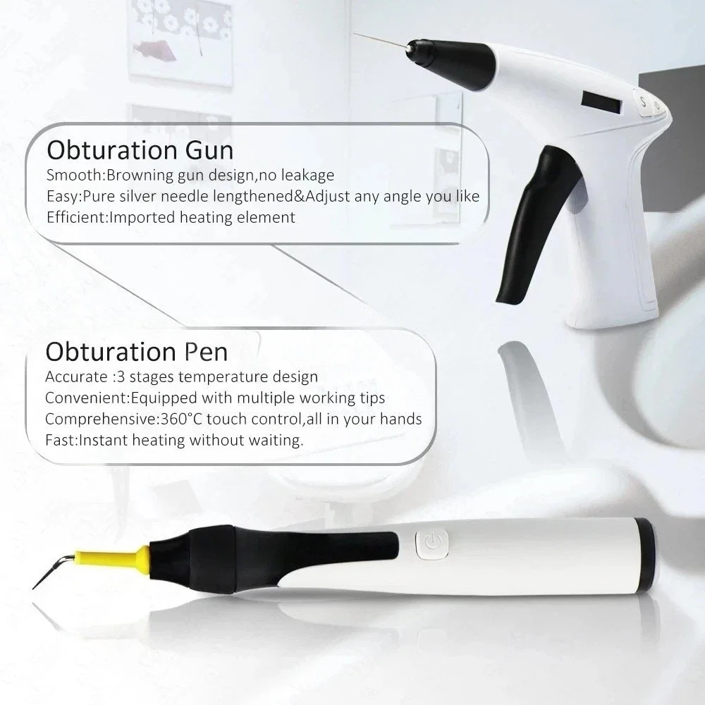 Dental Cordless Endo Obturation Gutta Percha Gun Heated Pen System Percha Gutta tips