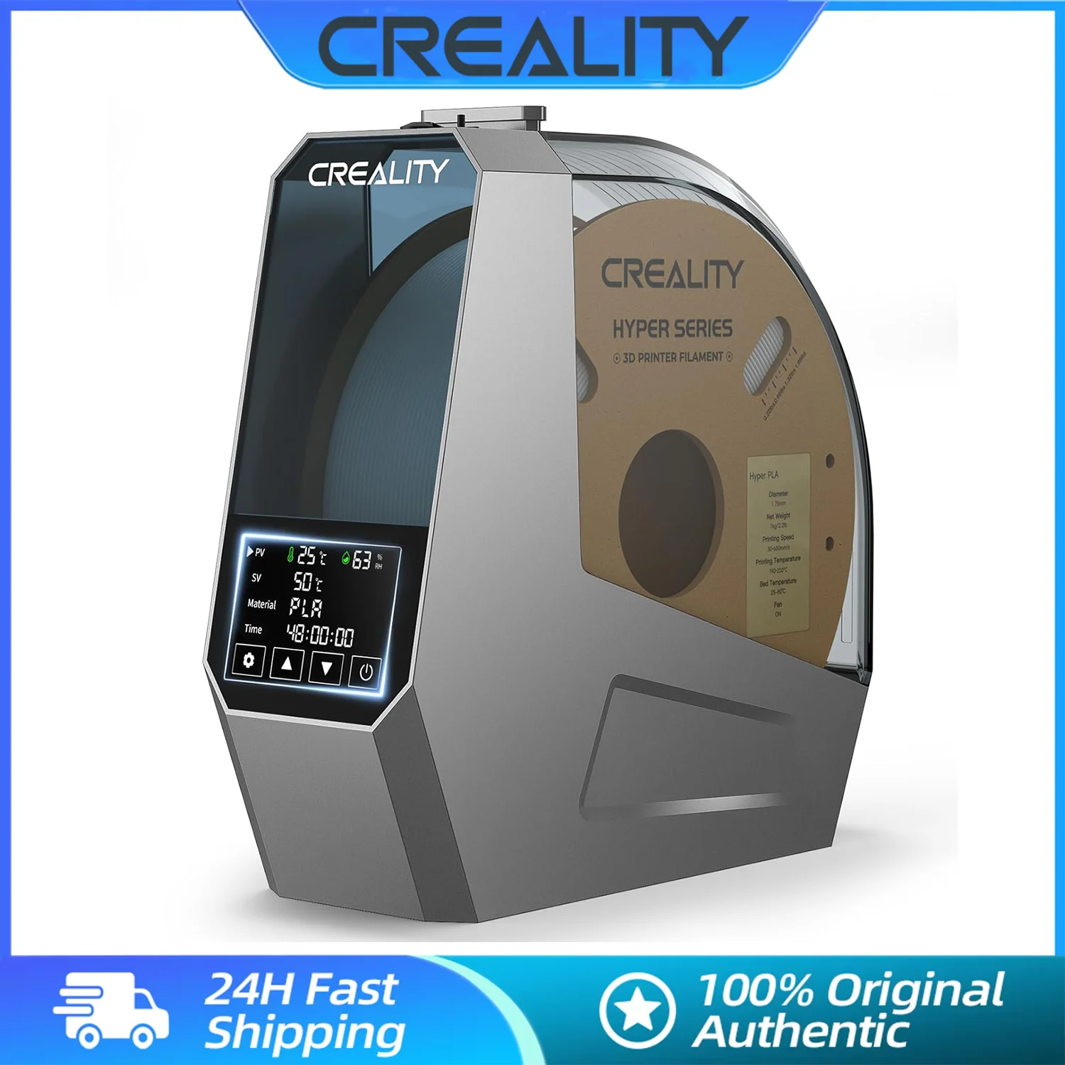 

Creality 3D new Space Pi Filament Dryer Box 1KG Filament Adjustable Dehydrator 45℃-70℃ Drying Time Setting 0-48h 3D Printer Part