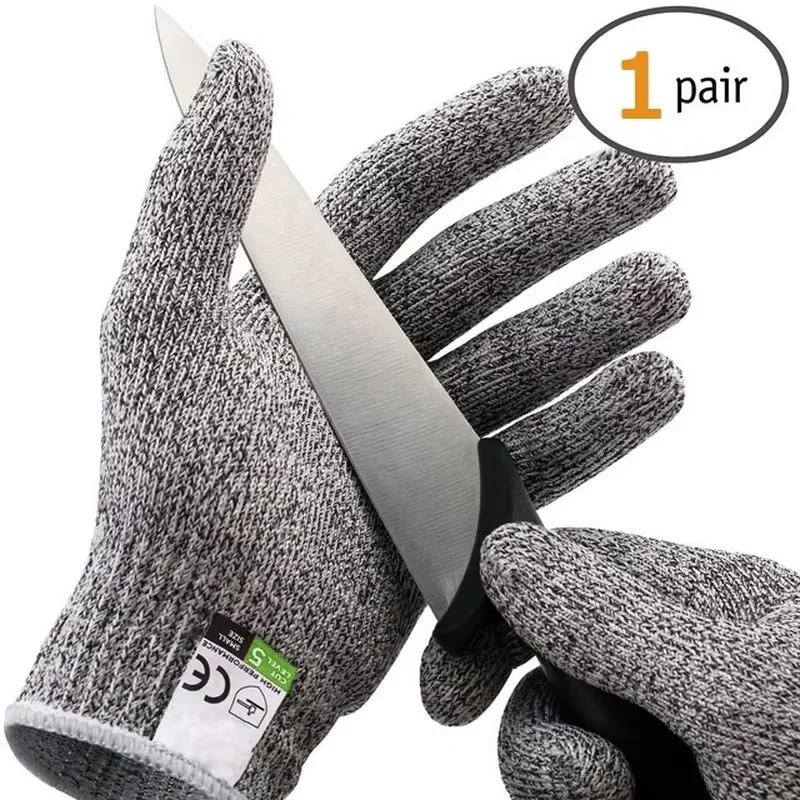 Anti-cut Gloves Safety Cutting Proof Resistant Stab Protective Stainless Steel Wire Metal Mesh Butcher for Kitchen Work Glove