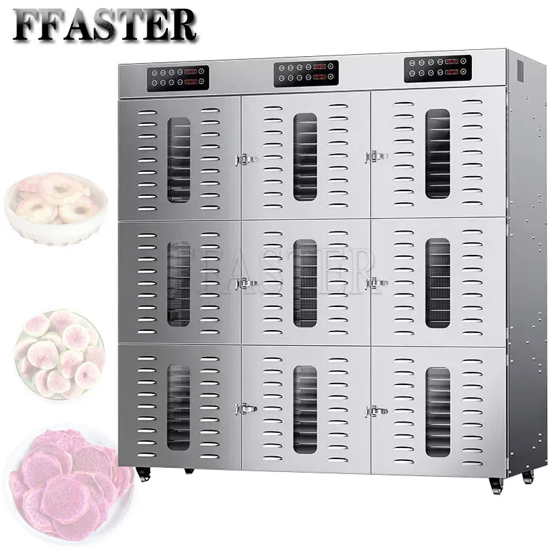 220V Electric Food Dehydrator Machine 60/90 Layers Meat Tea Vegetable Fruit Dryer Fish Drying Machine