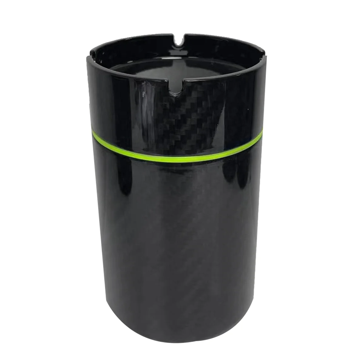 Car Carbon Fiber Ashtray Portable Car Ashtray with Cover DetachableInner Car Ashtray Mini Car Trash Can