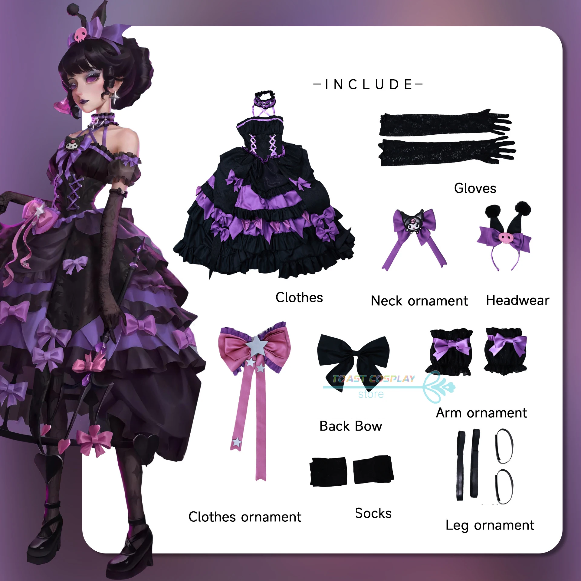 Bloody Queen Mary Cosplay Game Identity Bloody Queen Cosplay Costume Party Uniform Lolita Dress Carnival Anime Role Play Suits