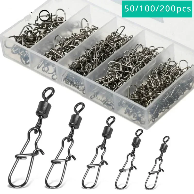 Delysia King 50/100/200 Piece Set of  Fishing connector fishing gear kit