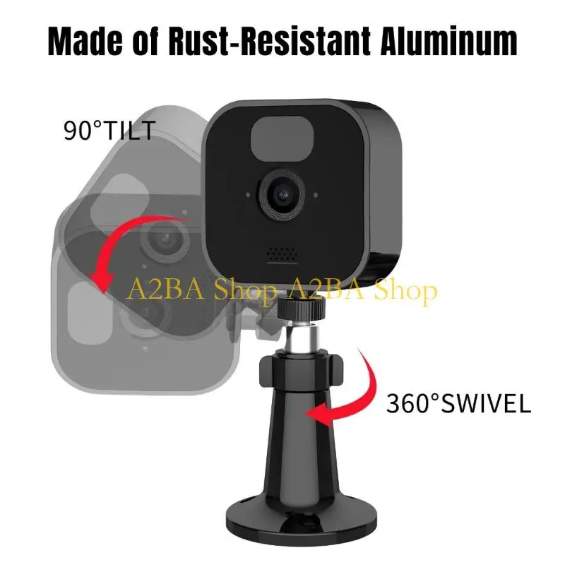 A2BA Wall Mounting Bracket for CCTV Cameras 360 Rotation ABS Construction for Selected