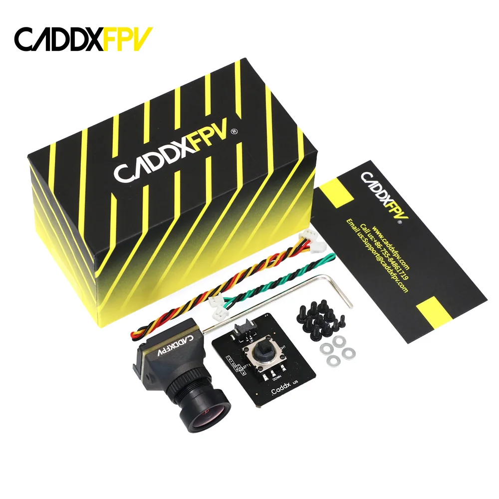 CADDX Ratel Pro 1500TVL Super WDR 4.5V-27V 4:3/16:9 NTSC/PAL CMOS FPV Starlight Night Vision Blacklight Camera for RC Drone