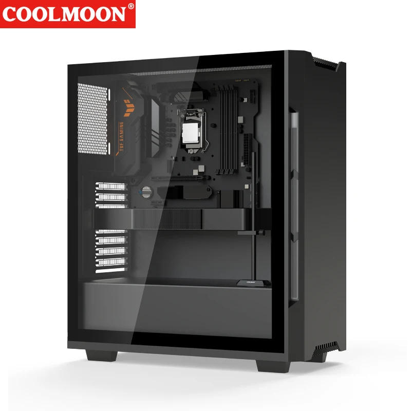 COl'hyMOON-Support de carte vidéo personnalisé, kit d'accessoires PC avec support GPU horizontal ARGB, boîtier PC de bureau, refroidissement, accessoires de bricolage