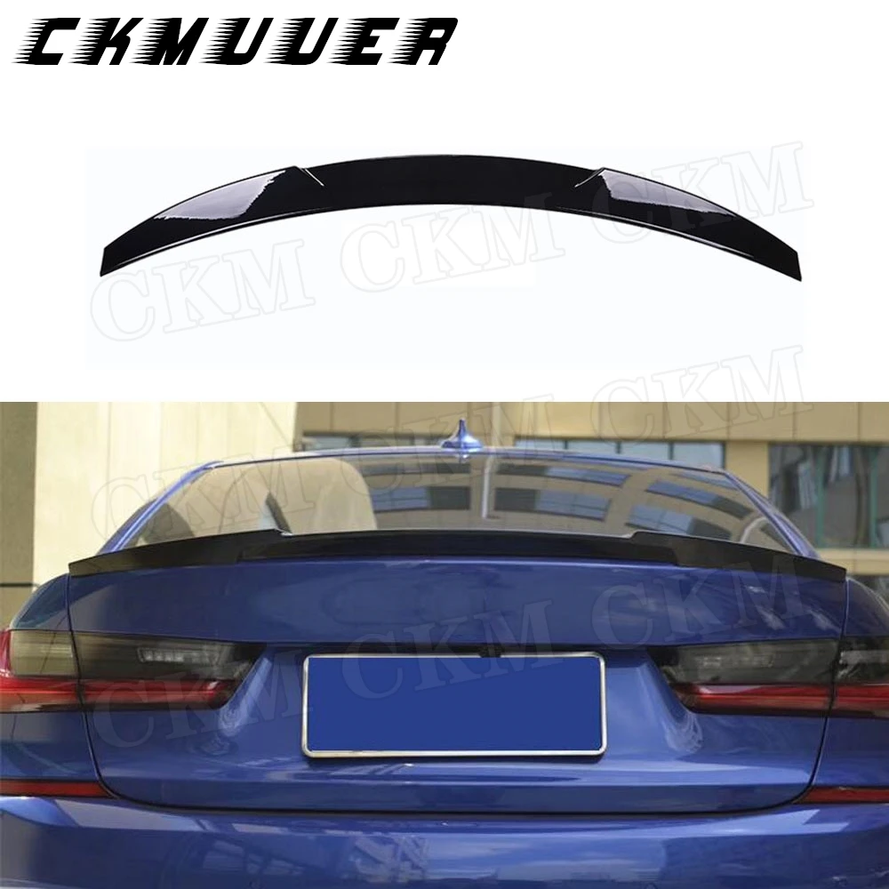 

Спойлер на крышку багажника CKMUUER Gloss Black для BMW 3 серии G20 G28 320i 330i 2019-2020, стиль M4, ABS, черный