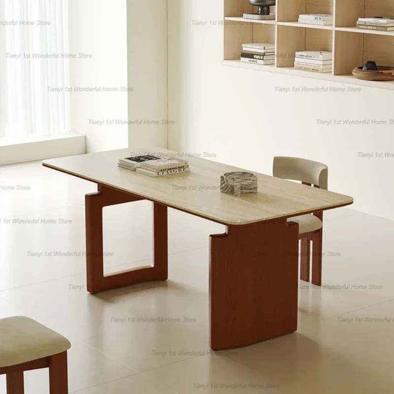 

Дизайнерские обеденные столы из цельного дерева для ресторана, кухонные обеденные столы в итальянском стиле в стиле ретро, высококачественная мебель для дома Bordservice HBDT