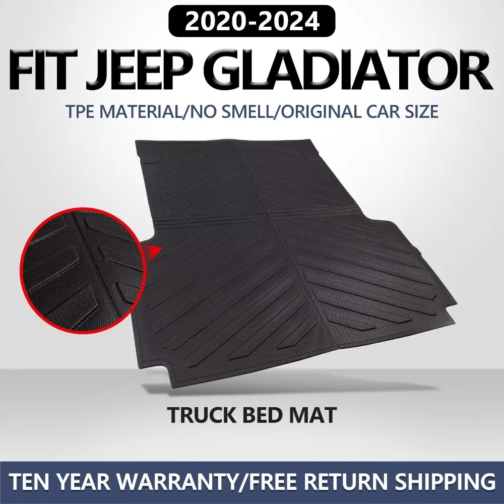 

Fit 2020-2024 Jeep Gladiator JT Floor Mats Bed Mat Cargo Liners Backrest Mats United States