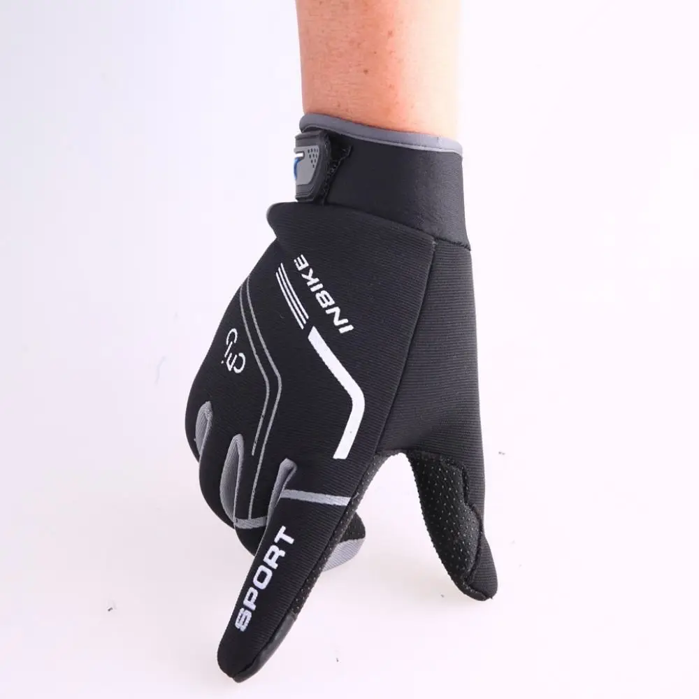 Guantes de dedo completo impermeables transpirables para deportes de carreras, guantes de motocicleta antideslizantes, guantes cálidos para ciclismo de carretera