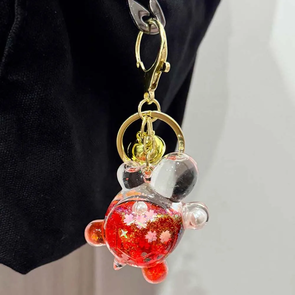 Statue Shiny Candy Color Turtle Collection Kawaii Cartoon Turtle Turtle Acrylic Jewelry Turtle Keychain Student