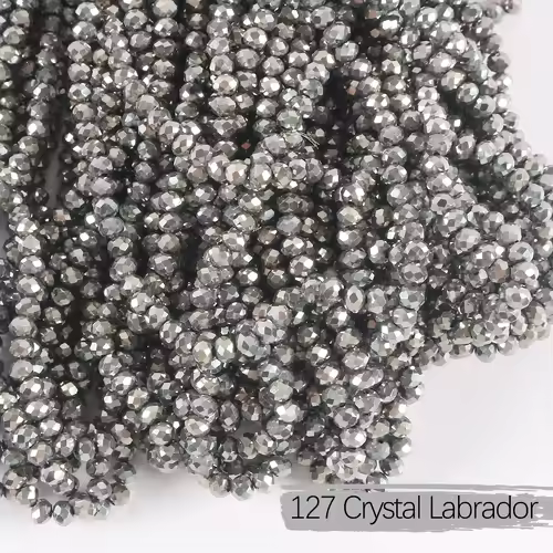 2mm 4mm 6mm 8mm Rondelle Austria Crystal Beads Faceted Glass Beads Loose Spacer Beads for DIY Bracelet Garment Making - Image 21
